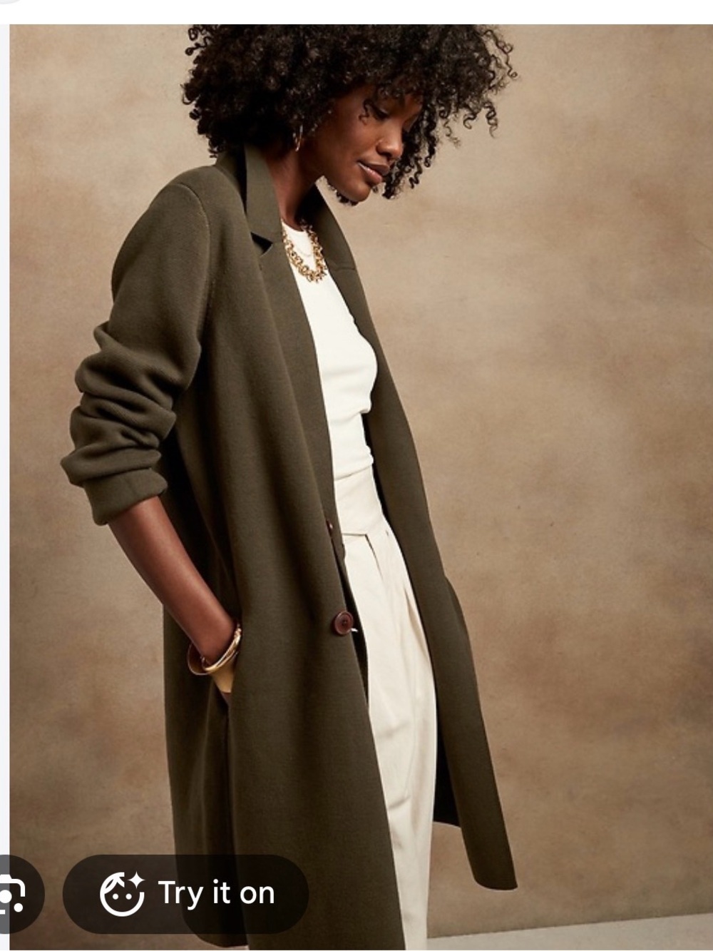 Banana Republic Cocoon Coatagan Sweater